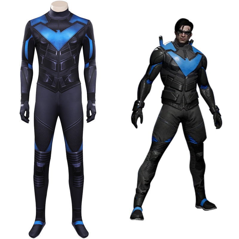 Gotham Knights Nightwing Cosplay Costume Jumpsuit Outfits Halloween Ca